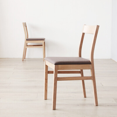 &tau;宜家无印良品风格北欧美式乡村LOFT日式白橡实木餐椅