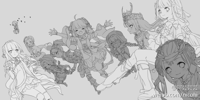 啊哦，没上色，真可惜。