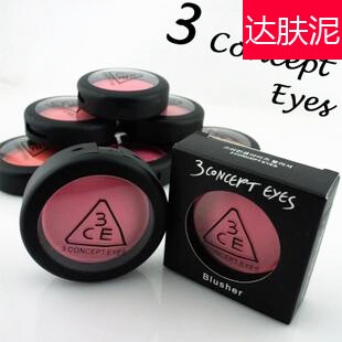 韩国3CE stylenanda三只眼 粉质腮红 nanda单色腮红8色 3ce腮红粉