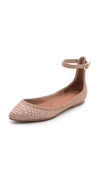 Joie Temple Ballet Flats with Ankle Straps