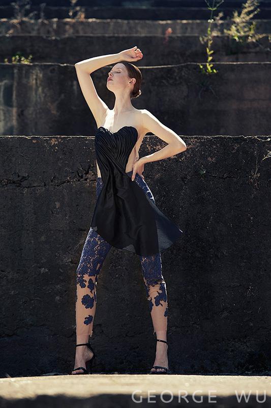 George Wu Collection:The Dark Eden: Lost Heart top / Flower Vine pants