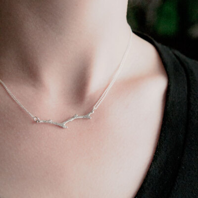 Silver Branch Necklace