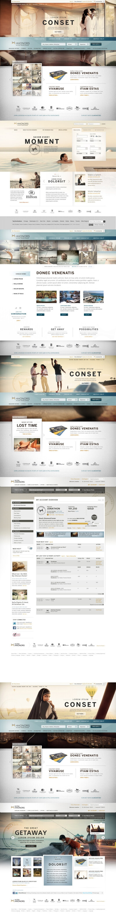 Hilton Web re-design