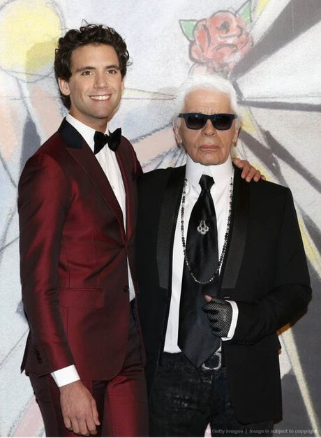 和老佛爷Karl Lagerfeld