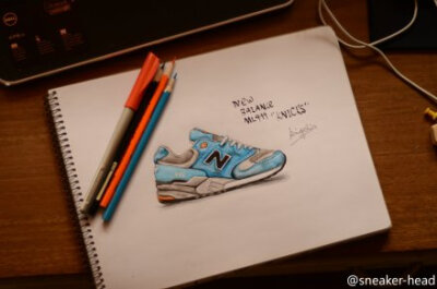 【Kingqin手绘】帝国杀器---New Balance ML999 ‘Knicks’@NewBalance中国 @Sneaker部落 @人人网球鞋公共主页 @鞋吧Sneakersbar @球鞋客 @球鞋sneaker @Sneaker_town