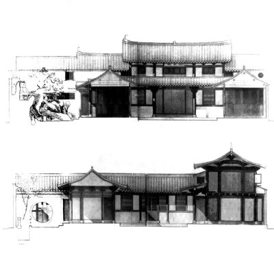 【藏在方寸间的小花园】天台“来紫楼” ：天台县有一些大宅邸，过去被统称为“十八楼”。来紫楼是天台十八楼中较典型的一个，保留有一些宋式特征。用梭柱、有侧脚、角柱有生起，有斗拱和宽厚的月梁，搏缝板、悬鱼。…