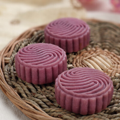 紫皮紫薯月饼