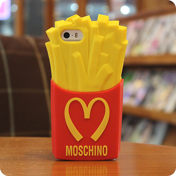 麦当劳保护壳Moschino薯条iphones/苹果手机壳创意硅胶卡通壳