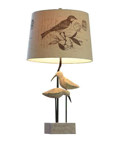 经典美式乡村 鸟雀复古装饰台灯