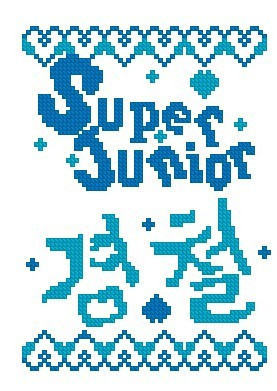 特价 superjunior 庚澈 韩文名字卡套 十字绣套件无印花