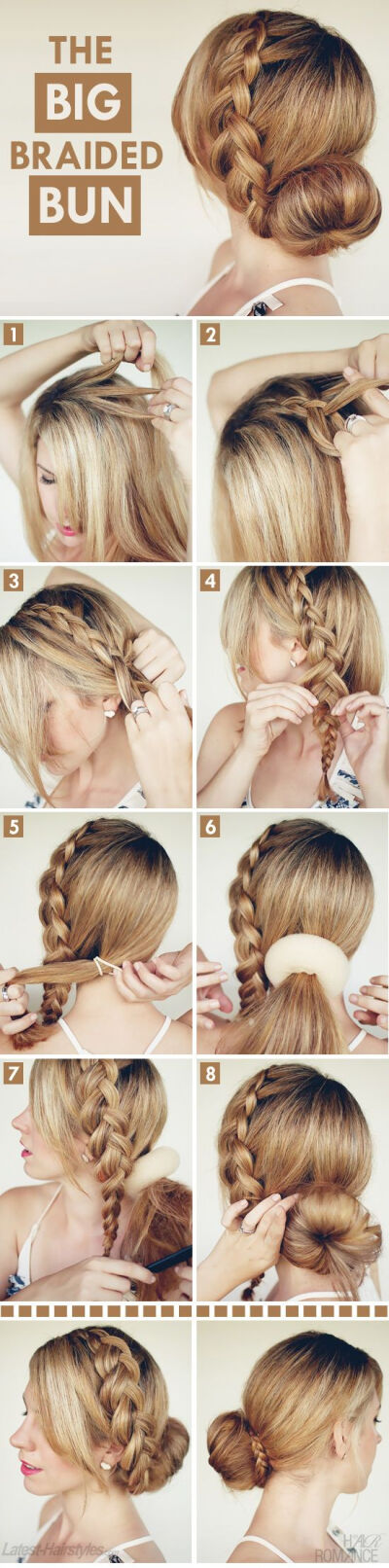 Braided hair bun