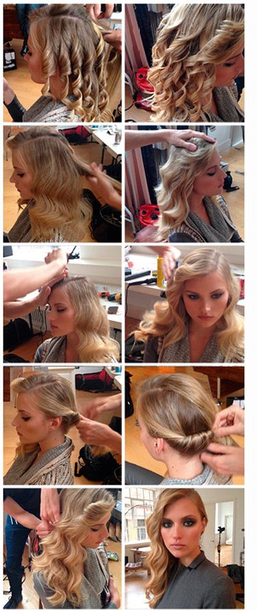 Step by step hairstyle