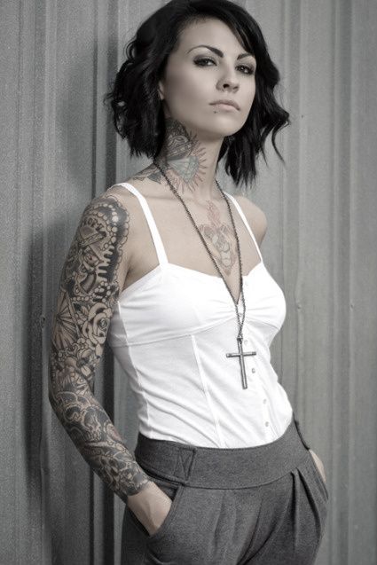 I love this picture because it shows, beautiful women with tattoos are still beautiful