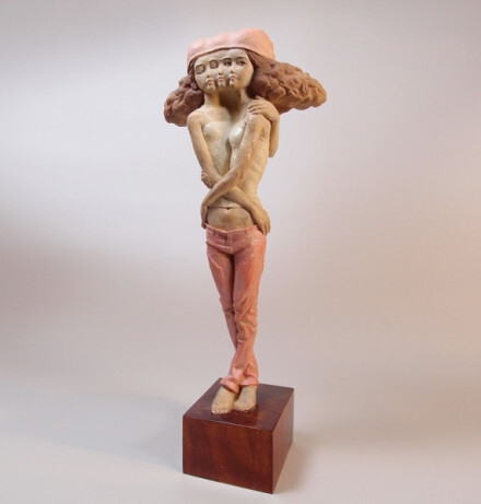 不同寻常的雕塑，木凿痕人与骷髅 | 日本雕塑家 Yoshitoshi Kanemaki