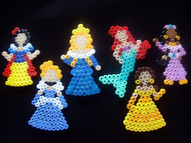 princess perler beads