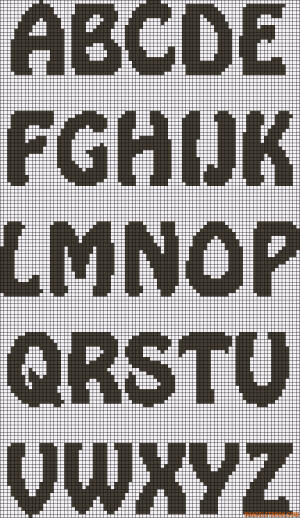 ABC Alphabet perler bead pattern