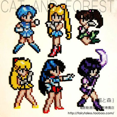 Sailor Moon perler beads