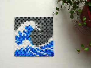 The Great Wave off Kanagawa perler beads by mialiv