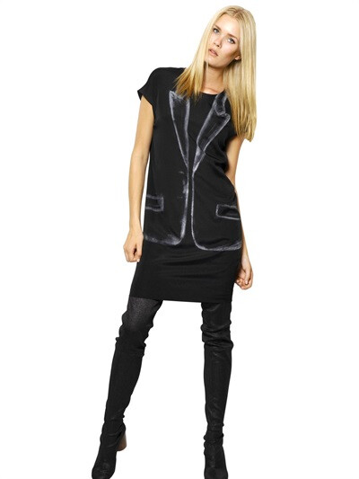 MAISON MARTIN MARGIELA TROMPE L'OEIL VEST CADY DRESS