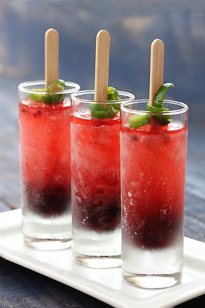 Blackberry Prosecco Popsicles 黑莓白葡萄酒冰棒