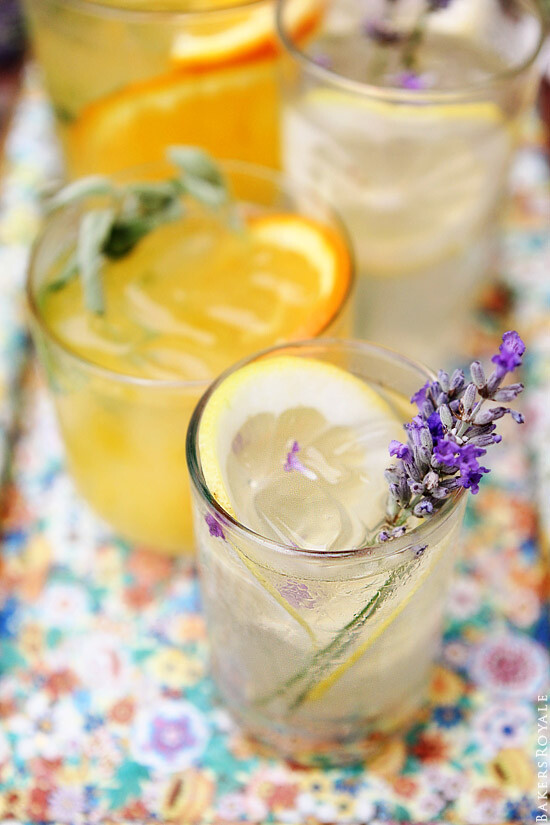 Orange &amp;amp; Sage and Lemon &amp;amp; Lavender Vodka Tonic 橙子、柠檬、薰衣草、Vodka