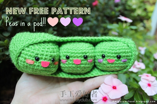 Peas in a pod Amigurumi (來源: amigurumifood.blogspot.hk)