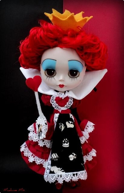 Red Queen from Alice in Wonderland - Custom Blythe Doll - by Madame Mix
