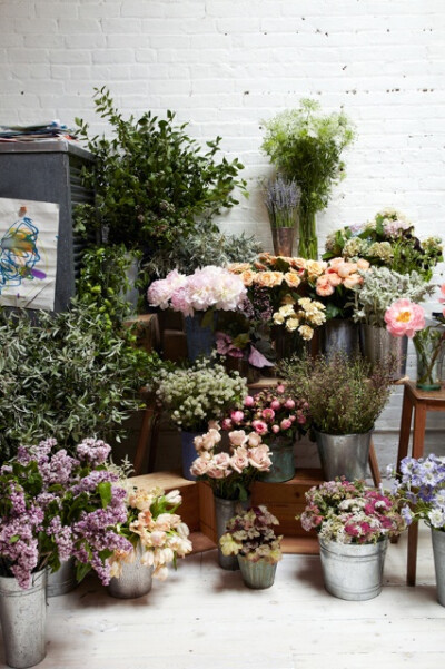 ✕ Flowers in the wild: aren't flower shops the happiest places? / #shop #flowers