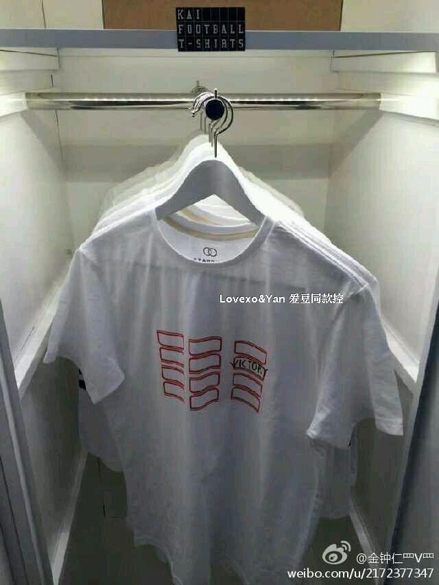 包邮EXO Football shirt鹿晗吴世勋同款生日成员签名短袖足球T恤