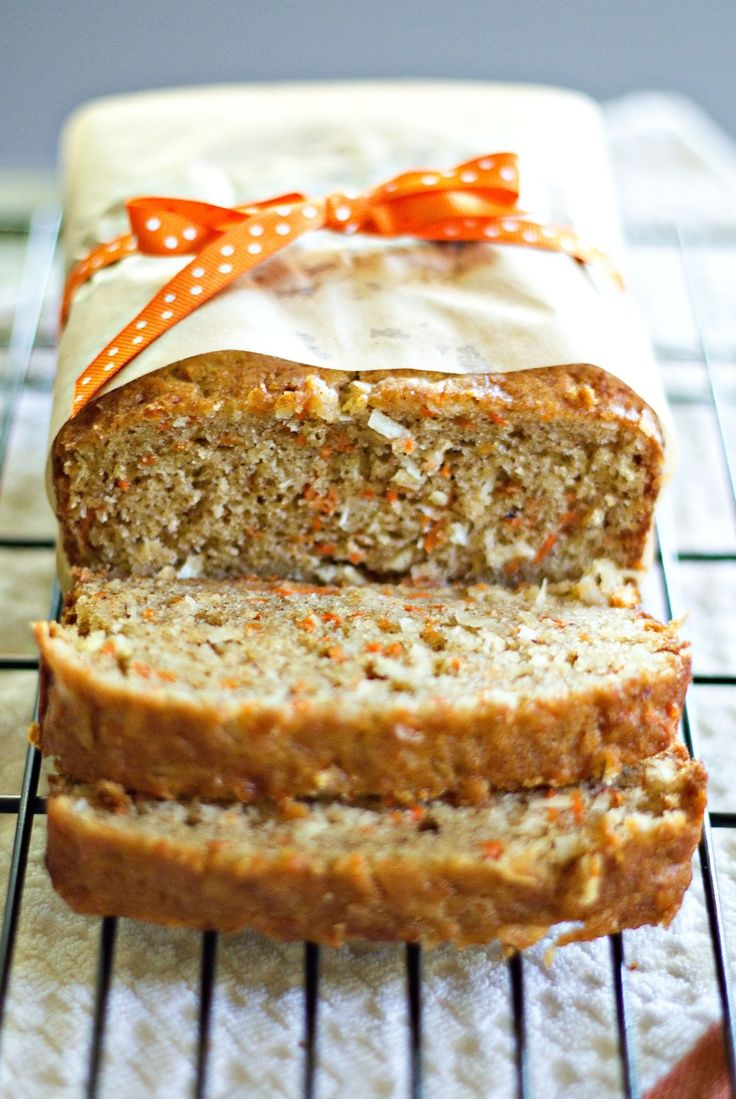 Carrot Coconut Bread with Cream Cheese Glaze...... One of the Bread recipes in my latest article &amp;quot;Warm Winter Wonderland&amp;quot; Breads and Loaves (with a few healthy baking tips of course)