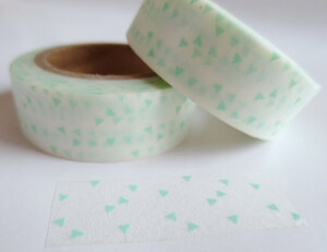 Mint Triangle Washi Tape的图片