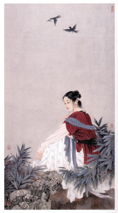 趙國(guó)經(jīng) 王美芳-------簪花仕女--...