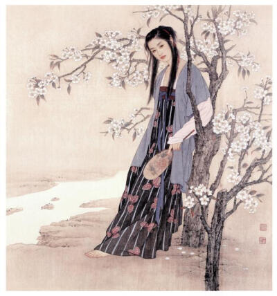 趙國(guó)經(jīng) 王美芳-------簪花仕女--...