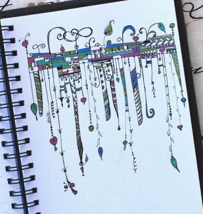 Art Journal - Zenspirations Dangle Adornments | Flickr - Photo Sharing!