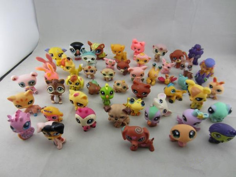 Q宠宠物玩具 塘胶娃娃 QQ宠物/公仔/摆件 LPS－Littlest Pet Shop