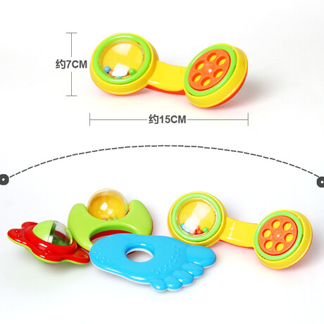 亲子摇乐园奶瓶手摇铃套装新生儿宝宝手摇铃组合8件套0-1岁玩具