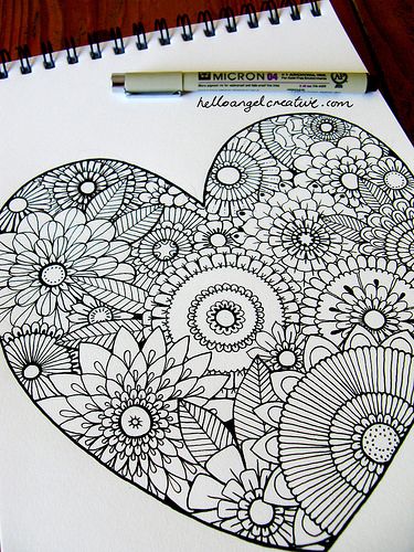 Floral Heart Outlines | Flickr - Photo Sharing!