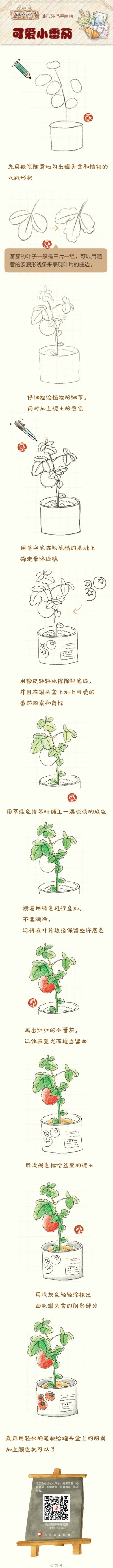 可爱小番茄 绘画教程