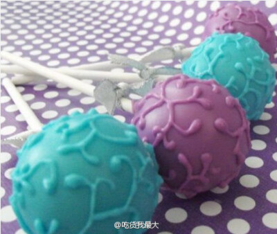 cake pops. 棒棒糖蛋糕，好想好想吃@吃货我最大