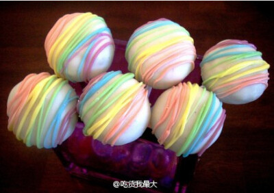 cake pops. 棒棒糖蛋糕，好想好想吃@吃货我最大