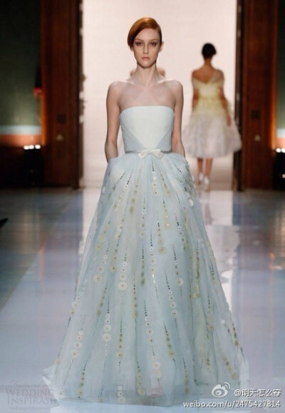 Georges Hobeika 2014 柔和馬卡龍色婚紗禮服系列