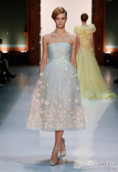 Georges Hobeika 2014 柔和馬卡龍色婚紗禮服系列