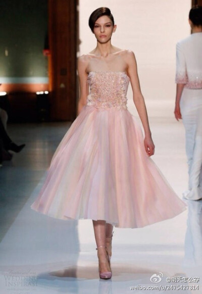 Georges Hobeika 2014 柔和馬卡龍色婚紗禮服系列