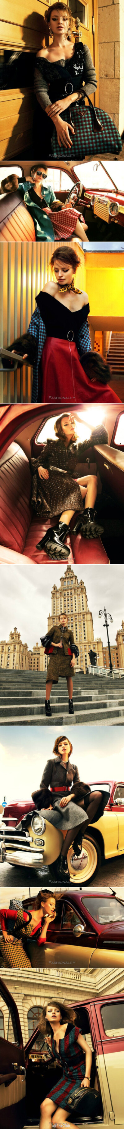 #ELLE# 紅色莫斯科 Red Moscow Anastasia Kuznetsova by Nikolay Biryukov for Elle Russia