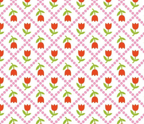 Tulipes fabric by fi...