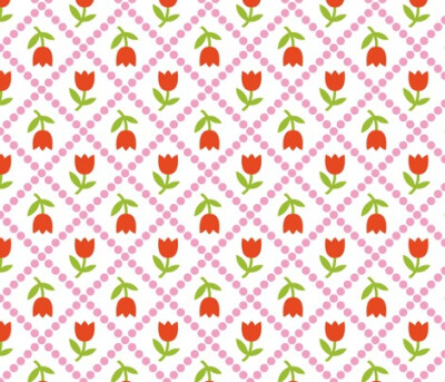 Tulipes fabric by fi...