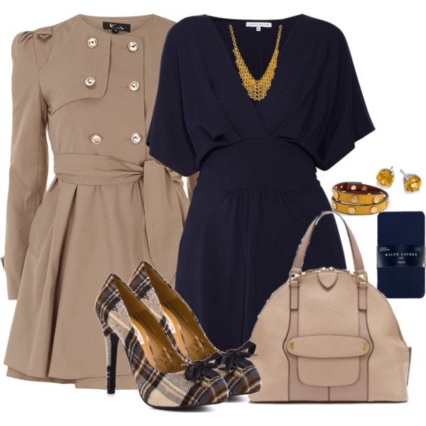 A fashion look from August 2013 featuring Heidi Klein dresses, Cutie coats and Ed Hardy pumps. Browse and shop related looks.