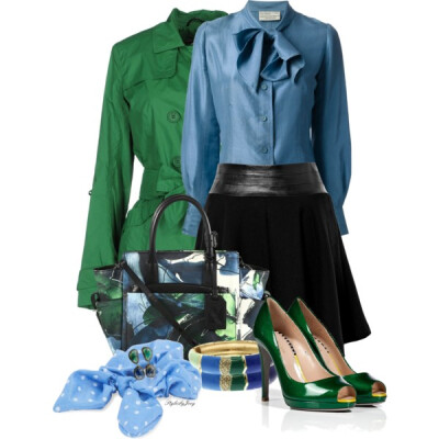 A fashion look from March 2014 featuring Emanuel Ungaro blouses, 313 Tre Uno Tre blazers and Milly mini skirts. Browse and shop related looks.