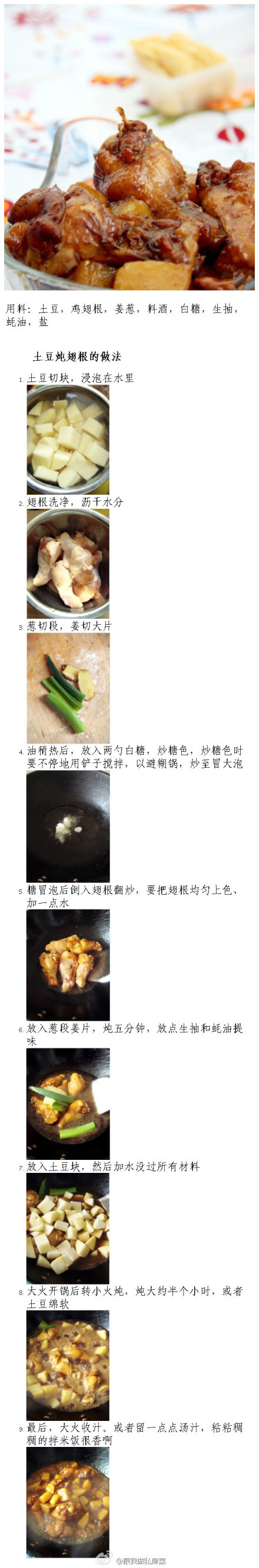 【土豆炖翅根的做法】