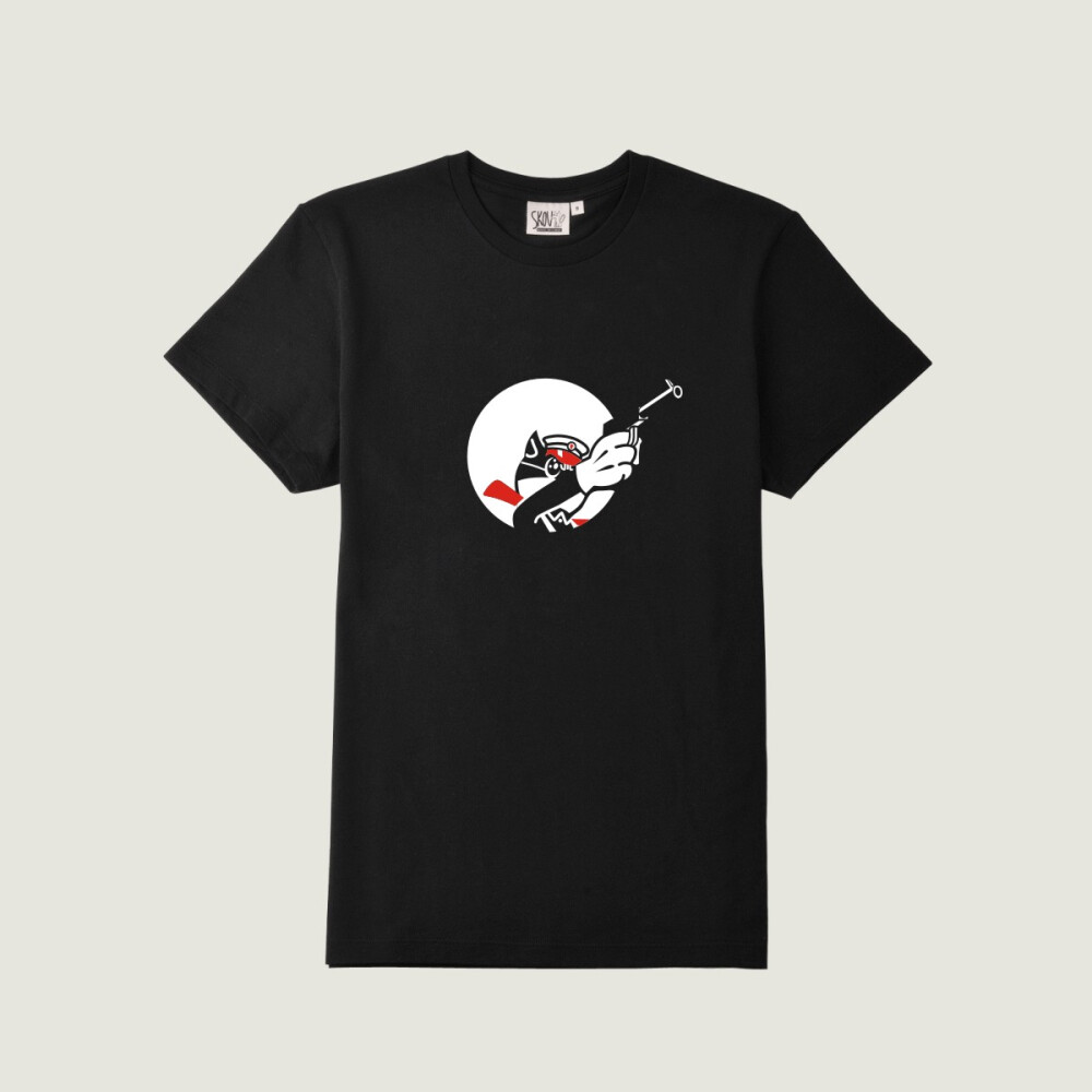 skov原创黑猫警长后好玩怀旧情侣T恤情侣装短袖